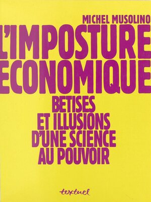 cover image of L'imposture économique